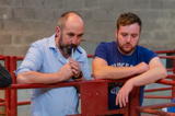 Judges of the Cheviot Mules at Longtown James Alexander (left) and Martin Millar (right) both from Northern Ireland